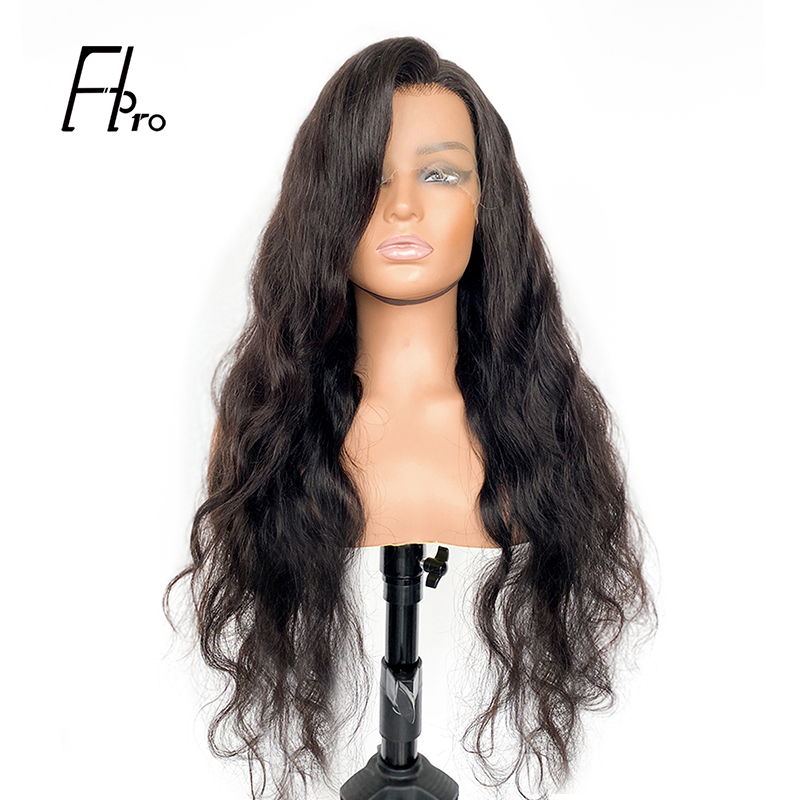 13x4 HD Front Lace Wig Free Part Human Hair Body Wave Texture Natural Color